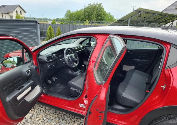 Citroen C3 cena 23500 przebieg: 94000, rok produkcji 2019 z Dobra małe 407